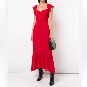 Red Reformation Cocktail/Black Tie Dress